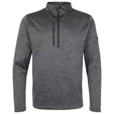 Image of TuffStuff Camden Mid Layer Grey Extra Large 215gsm Lightweight &amp; Stylish Versatile Features Zipped Chest Pocket Brushed Fleece Inner Base Mens Work Tops for Men