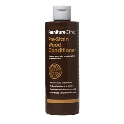 Image of Furniture Clinic Pre Stain Wood Conditioner Water Based Indoor and Outdoor Use Low Odour Non Toxic Before Staining 250ml