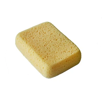 Image of LTWHOME Yellow Large Tile Grout Sponge Cleaning and Washing Sponge(Pack of 6)