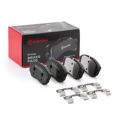 Image of 58101S1A70, 58101S1A75 Brake pad set BREMBO P 30 086 with acoustic wear warning accessories KIA: SORENTO 3, HYUNDAI: Santa Fé IV