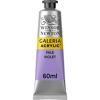 Image of Winsor &amp; Newton 2120444 Galeria Acrylic Paint, High Pigmentation, Non fading, Butter Consistency, 60 ml Tube Light Purple