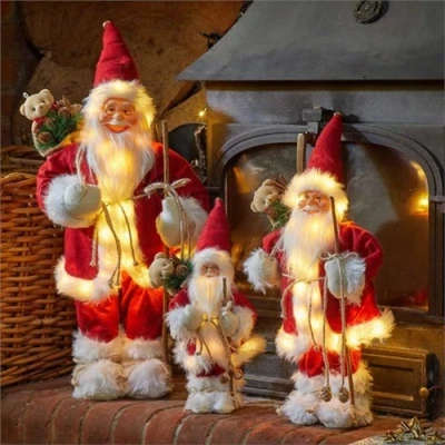 Image of Three Kings Inlit Father Christmas Red