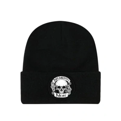 Image of Grindstore Memento Mori Skull Black Beanie