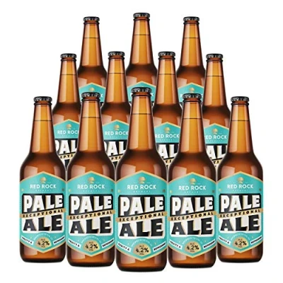 Image of Red Rock Brewery Craft Beer Case of 12x 500ml Bottles British (Pale Ale 4.2%)