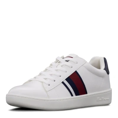 Image of Ben Sherman Men&#039;s Bsmhampsv 1647 Sneaker, Red/Navy/White, 8.5 UK