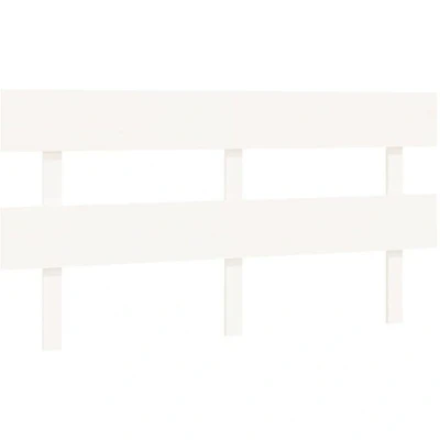Image of vidaXL Bed Headboard White 164x3x81 cm Solid Wood Pine