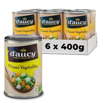 Image of D&#039;aucy Mixed Vegetables 400 g (Pack of 6)