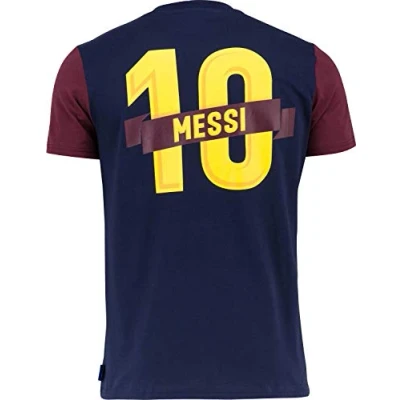 Image of FC Barcelone T Shirt Barça Lionel Messi Official Collection Child boy Size 10 Years Blue