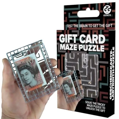 Image of Funtime Gifts 10755 Gift Card Puzzle Maze, Clear
