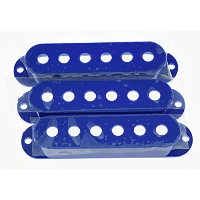 Image of KAISH 52mm Pole Spacing ST Strat Style Guitar Pickup Covers 3 Single Coil for Stratocaster/Strat Blue