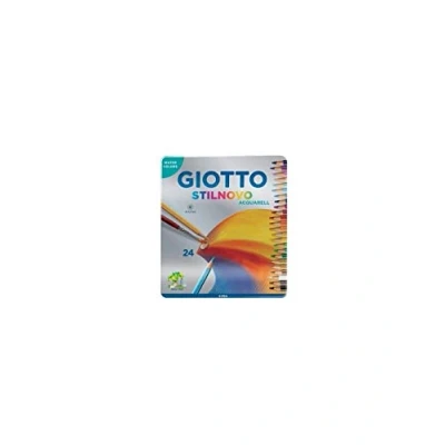 Image of GIOTTO Stilnovo Acquarell Watercolour Colouring Pencils, 24 Assorted Colours, Ideal for Children, Parties and Schools