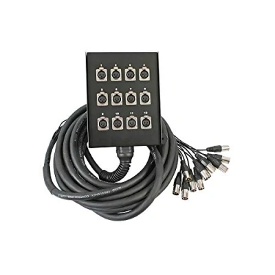 Image of PULSE PLS00330 12 Way XLR Multicore Stage Box, 20m