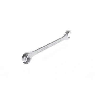 Image of GEDORE Double ended ring spanner open, AF 12+14 mm, 15 angled, Hex, For brake lines, Spanner, 400 12X14