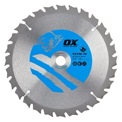 Image of OX Wood Cutting Thin Kerf Circular Saw Blade 190/16mm, 28 Teeth ATB