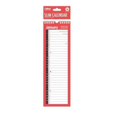 Image of 2025 Calendar Planner Month to View/Week View Organiser Spiral Bound Wall for Home Business Office School (Slim View)