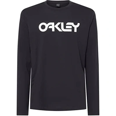 Image of Oakley Men&#039;s Mark Ii Long Sleeve Tee 2.0 T Shirt, Black/White, XL