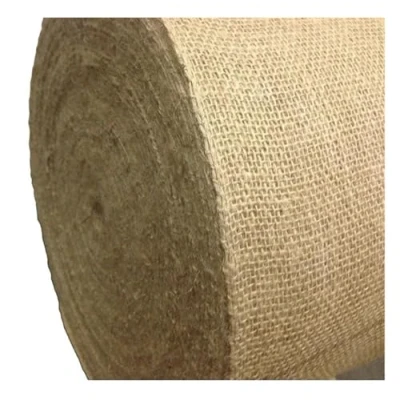 Image of JMORCO Hessian Fabric 14&quot; Wide Natural Jute Upholstery Burlap Roll 5/10Yards(10M)
