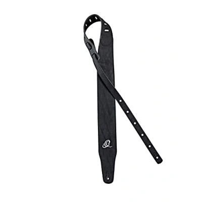 Image of Ortega Guitars Vegan Guitar Strap Adjustable Acoustic / Bass, Electric Bass Series Black (OSVG 75BK)