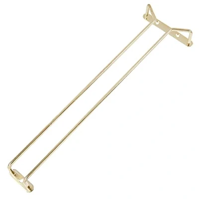 Image of Glass Hanger 16 Inch BRASS c/w 3 screws
