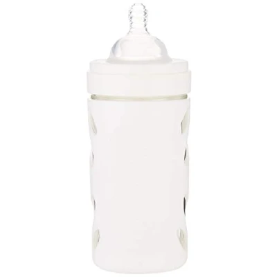 Image of Twistshake Anti Colic Glass Baby Bottle, Infant Feeding BPA Free, 260 ml, 2+ Months, White
