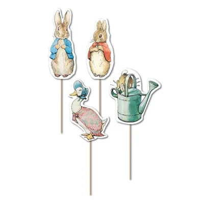 Image of Anniversary House Beatrix Potter Classic Characters Cupcake Toppers Pack of 12