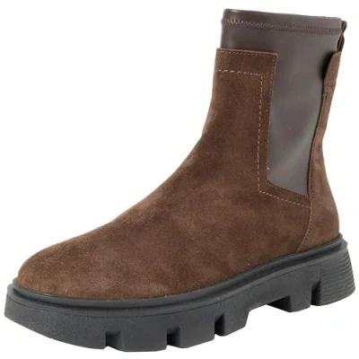 Image of Geox Women&#039;s D Vilde Ankle Boot, Dk Brown, 5 UK