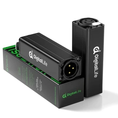Image of DigitalLife XLR Ground Loop Isolator (Noise Filter) Single Channel, Pack of 2 Units