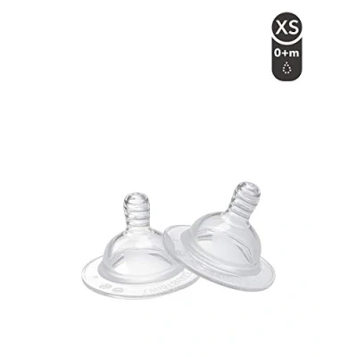Image of Twistshake 2X Anti Colic Baby Infant Teat, X Small, 0+ Months, Transparent