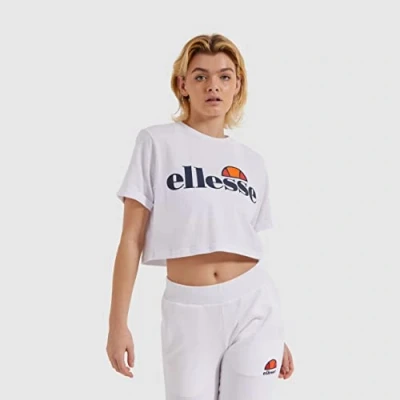 Image of ellesse Women&#039;s Alberta T shirt, White, 12 UK