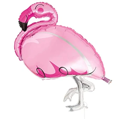 Image of Stunning Pink Flamingo Giant Foil Balloon (81cm) A Show Stealer Centerpiece for Your Party Decor Perfect Parties &amp; Celebrations 1 Pc