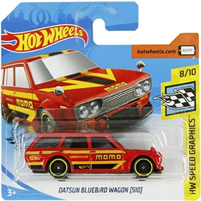 Image of Hot Wheels Datsun Bluebird Wagon (510) HW Speed Graphics 8/10 (146/250) 2020 Short Card