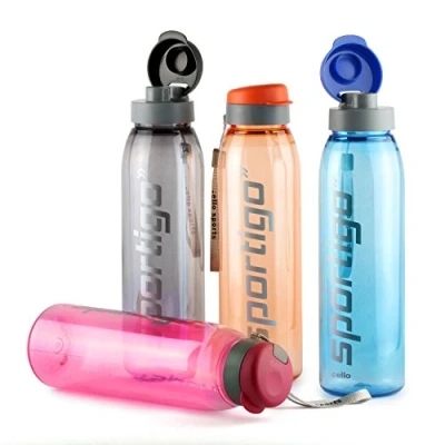 Image of Cello Sportigo Plastic Bottle Set, Set of 4, Assorted (1 LTR)
