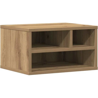 Image of vidaXL Printer Stand Artisan Oak 40x32x22,5 cm Engineered Wood