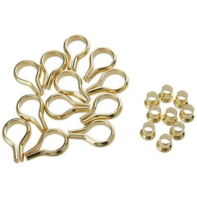 Image of Merriway BH00003 (52 Pcs) EB Brass Plated Banjo Bookcase Steel Stud and Socket Shelf Support Kit Pack of 40 Sockets 12 Studs