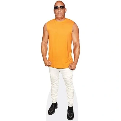 Image of Vin Diesel (Orange Tshirt) Mini Size Cutout