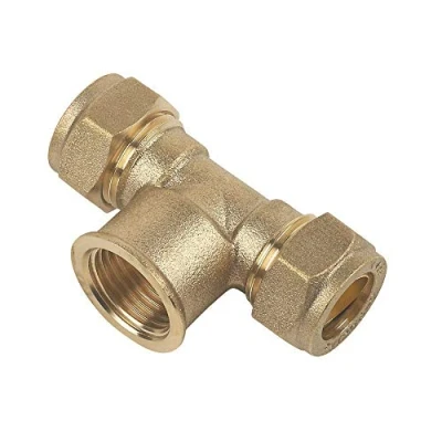 Image of 15mm x 1/2&quot; Compression Threaded Centre Tee