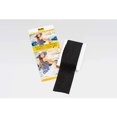 Image of Vilene Perfect Hem: Elastic Adhesive Tape: 3m x 40mm: Blk, Black