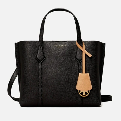 Image of Tory Burch Perry Small Triple Compartment TOTE Handbag, Women&#039;s, Size: One Size, Black