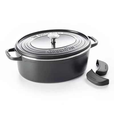 Image of GreenPan Featherweights 25cm Cast Aluminium 6.2L Oval Casserole