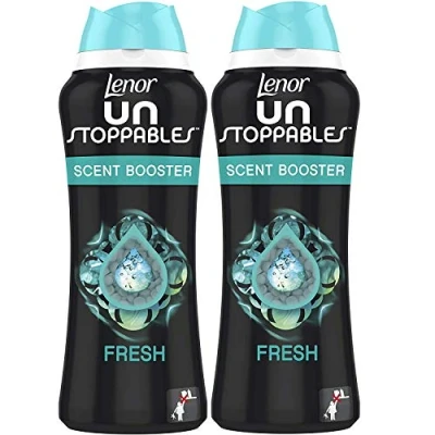 Image of Lenor Unstoppables in Wash Laundry Scent Booster Beads Fresh Scent, 42 Washes (570 gm) 2 Pack