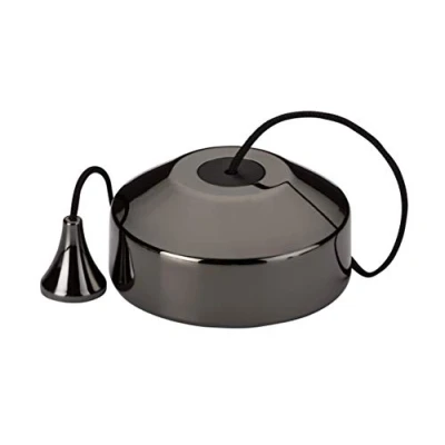 Image of KnightsBridge 10AX 2 way Pull Cord Switch Black Nickel