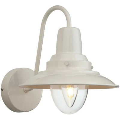 Image of Fisherman 1 Light Indoor Dome Wall Cream, Clear Glass, E14