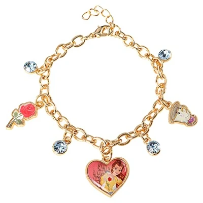 Image of Disney Beauty &amp; The Beast Multicoloured Enamel Costume Charm Bracelet BH00184YL 65.PH