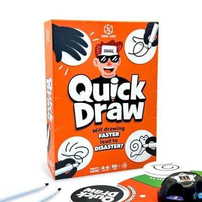 Image of Quick Draw Party Game Fast, Frantic And Hilarious Drawing For Kids, Teens Adults Ages 8+ 3 6 Players 30 Minute Playtime