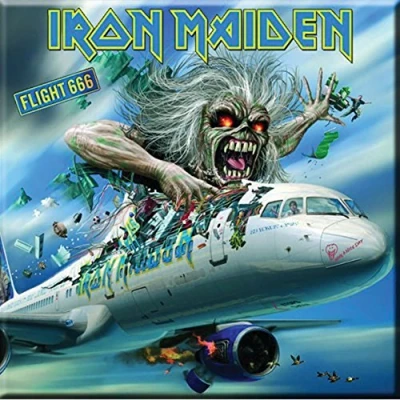 Image of Iron Maiden Flight 666 Fridge Magnet