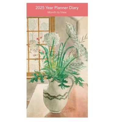 Image of Museums &amp; Galleries 2025 Slimline Year Planner Month To View Diary Ironbridge Interior Design