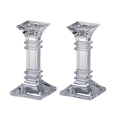 Image of Marquis by Waterford Treviso candlestick, Clear