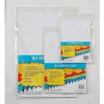 Image of A5 White Card 170GSM (Pack of 30 Sheets) GCP018