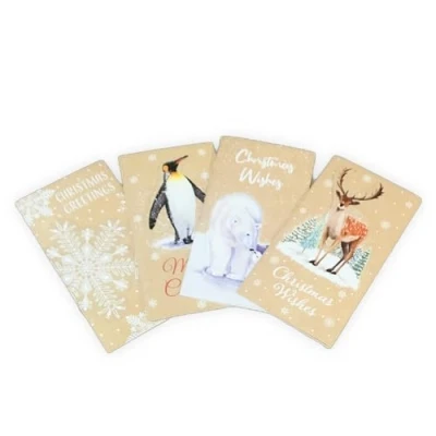 Image of GIFTMAKER Christmas Money Wallets for Cash Gifts Hand Crafted Contemporary Pack of 4