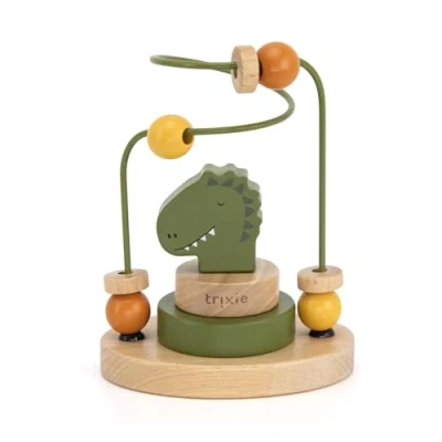 Image of Trixie Mr Dino Beads Maze Baby toy FSC Certified Wood, Green